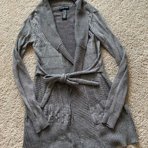 Silver tunic style cardigan